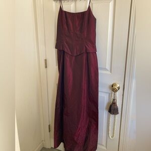 Jessica McClintock burgundy iridescent dress